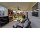 Charming covered patio with fireplace, perfect for outdoor entertaining and relaxing at 110 Ashbury Circle Cir, Dallas, GA 30157