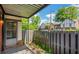 Enjoy the outdoors with this covered patio and fenced in area, perfect for relaxing and entertaining at 6851 Roswell Rd # 15, Atlanta, GA 30328