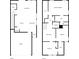 Detailed floor plan showcasing the layout of the home, including bedrooms and living areas at 1542 Villageside Ct, Lawrenceville, GA 30043