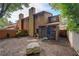 Charming backyard featuring a screened in porch and mature trees at 834 Lake Hollow Sw Blvd, Marietta, GA 30064