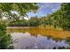 Scenic view of pond surrounded by lush greenery, creating a serene and tranquil atmosphere at 834 Lake Hollow Sw Blvd, Marietta, GA 30064