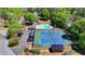 Aerial view of community pool and tennis courts at 1807 N Chestnut Grove Dr, Marietta, GA 30066
