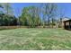 Expansive backyard with mature trees and a well-maintained lawn at 1807 N Chestnut Grove Dr, Marietta, GA 30066