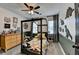 Stylized bedroom with fun dinosaur decor, a four-poster bed, and ample natural light at 1807 N Chestnut Grove Dr, Marietta, GA 30066