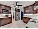 The kitchen has stainless steel appliances, lots of cabinets, and an open layout at 1807 N Chestnut Grove Dr, Marietta, GA 30066