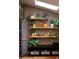 Home office with wood floors, built-in shelves, and skylight at 261 Ormond Se St, Atlanta, GA 30315