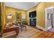Inviting living room with hardwood floors, fireplace, and comfortable seating arrangement at 261 Ormond Se St, Atlanta, GA 30315