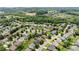 An aerial view of a sprawling suburban neighborhood with tree-lined streets at 5420 Stevehaven Ln, Cumming, GA 30028