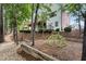 Large backyard with play structure, wood retaining walls, and ample greenery, perfect for Gathering fun at 6630 Club Valley Ct, Suwanee, GA 30024