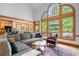 Inviting living room boasts large windows, comfortable seating, and stylish furnishings at 3220 Millwood Trl, Smyrna, GA 30080