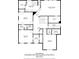 Second floor plan view highlighting bedrooms, bathrooms, walk-in closets, and laundry room layout at 1282 Kendrick Ne Rd, Brookhaven, GA 30319