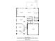 Detailed first floor plan showcasing layout of living spaces, kitchen, dining area, garage, and outdoor deck at 1282 Kendrick Ne Rd, Brookhaven, GA 30319