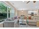 Spacious living room with hardwood floors, an oversized couch and natural light at 2263 Nottley Dr # 2, Marietta, GA 30066