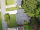 Aerial view of home with large roof, spacious yard, and inviting backyard patio at 476 Concord Se Ln, Smyrna, GA 30082