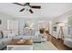 Cozy living room with a comfortable sofa and view into other living spaces at 476 Concord Se Ln, Smyrna, GA 30082