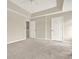 Neutral bedroom featuring a ceiling fan and light grey carpet at 88 Timber Ridge Dr, Cartersville, GA 30121