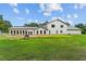 A generous backyard highlights the home, with an abundance of space for activities and enjoyment at 639 Hall Station Rd, Kingston, GA 30145