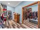 Walk-in closet includes ample shelving and storage for clothes and accessories at 639 Hall Station Rd, Kingston, GA 30145