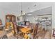 Formal dining room with coffered ceilings, hardwood floors, and classic furniture at 639 Hall Station Rd, Kingston, GA 30145