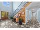 Grand foyer with high ceilings, elegant staircase, and marble floors at 639 Hall Station Rd, Kingston, GA 30145