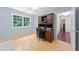 Bedroom with built-in desk at 3123 Westbrook Trce, Lawrenceville, GA 30044