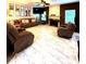 Cozy living room showcasing modern decor, a fireplace, and stylish furnishings at 3439 Tupelo Trail, Auburn, GA 30011