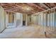Unfinished basement with exposed ceiling and framed walls at 100 Homesite Valleyview Ct, Mcdonough, GA 30252