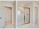 Modern bathroom featuring a glass enclosed shower with tile walls at 100 Homesite Valleyview Ct, Mcdonough, GA 30252