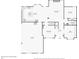 Floor plan showcasing the layout of the first floor with the kitchen, living room and garage at 2452 Stone Manor Ne Dr, Buford, GA 30519