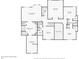Detailed floor plan showcasing the layout of the primary bedroom, bathrooms, media room, and bedrooms on the second floor at 2452 Stone Manor Ne Dr, Buford, GA 30519