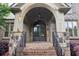 Close up on stone archway leading to the front door at 2452 Stone Manor Ne Dr, Buford, GA 30519