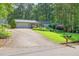 Well-maintained home with a two-car garage, manicured lawn, and mature trees in a desirable neighborhood at 6077 Lake Lanier Heights Rd, Buford, GA 30518