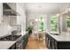 Kitchen with stainless steel appliances, center island and dining table at 127 Oak Ln, Decatur, GA 30030