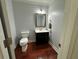 Charming half bath featuring modern fixtures and stylish vanity at 810 Doe Hill Ln, Roswell, GA 30075