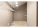 Unfinished walk-in closet with a wire shelving system, great for storage at 1282 Shiloh Trail E, Kennesaw, GA 30144