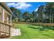 Beautiful backyard featuring lush lawn and well-maintained wooden fence at 529 Claude Scott Rd, Canton, GA 30115