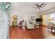 Elegant living room showcasing hardwood floors, neutral decor, and ample natural light at , Buford, GA 30518