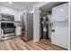 Well-equipped kitchen with stainless steel appliances and convenient laundry closet at 1445 Monroe Ne Dr # C32, Atlanta, GA 30324