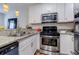 Beautiful kitchen with stainless steel appliances, granite countertops, and plenty of cabinet space at 1445 Monroe Ne Dr # C32, Atlanta, GA 30324