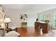 Spacious office with hardwood floors, a large desk, and natural light at 300 Stone Mill Trl, Atlanta, GA 30328