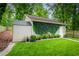 Backyard view of a garage with green ivy at 1232 Lucile Sw Ave, Atlanta, GA 30310