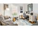 Comfortable office with a gray couch, an area rug, and a desk with an iMac at 1232 Lucile Sw Ave, Atlanta, GA 30310