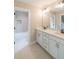 Bright bathroom with double sink vanity and decorative light fixtures at 2561 Adair Ridge Ct, Decatur, GA 30034