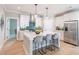 Beautiful kitchen with stainless steel appliances, quartz countertops, island with bar seating, and stylish backsplash at 2561 Adair Ridge Ct, Decatur, GA 30034
