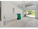 Spacious two car garage with a view out to the lawn and street at 5843 Taka Ln, Lithonia, GA 30038