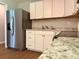 Bright kitchen featuring stainless steel appliances, white cabinets and granite countertops at 882 Campbell Rd, Covington, GA 30014