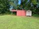 A shed on a well maintained lawn at 882 Campbell Rd, Covington, GA 30014