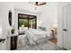 Cozy bedroom with sliding doors to the backyard and modern decor at 1102 Sanders Se Ave, Atlanta, GA 30316