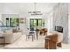 Bright living room showcasing stylish decor, modern lighting, and seamless access to the outdoor area at 1102 Sanders Se Ave, Atlanta, GA 30316