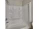 Updated white shower and tub combination at 1236 Pinedale Nw Cir, Conyers, GA 30012